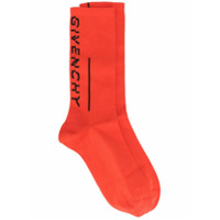 Givenchy Par de meias com logo - Vermelho