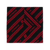 Givenchy striped wool scarf - Vermelho