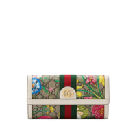 Gucci Carteira com estampa floral - Neutro