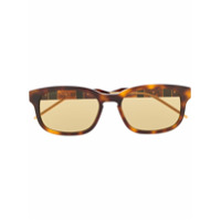 Gucci Eyewear Óculos de sol retangular - Marrom