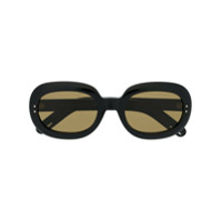 Gucci Eyewear oval frame sunglasses - Preto