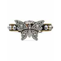 Gucci Pulseira 'Butterfly' com cristais - Preto