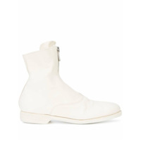 Guidi front-zipped fitted boots - Branco