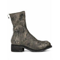 Guidi printed zip front boots - Verde