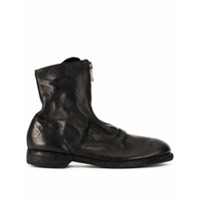 Guidi soft zip front ankle boots - Preto