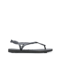 Havaianas Slide com detalhe de logo - Preto