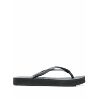 Havaianas Slide plataforma com logo - Cinza