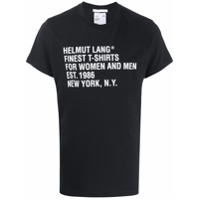 Helmut Lang Camiseta ampla de algodão - Preto