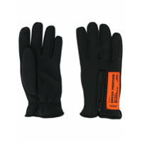 Heron Preston logo-patch gloves - Preto