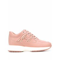 Hogan Interactive leather sneakers - Rosa