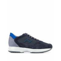 Hogan Tênis cano baixo com recortes - Azul