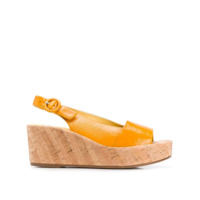 Hogl Sandália com plataforma - Amarelo