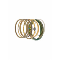 Iosselliani Elegua set of bracelets - Dourado