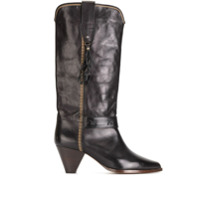 Isabel Marant Bota Dulma de couro - Preto