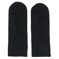 Isabel Marant ribbed knitted mitts - Preto