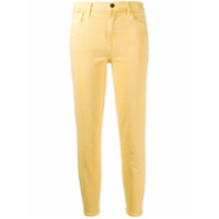 J Brand Calça jeans reta cropped - Amarelo