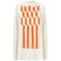 Jil Sander Camisa com franjas - Branco