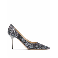 Jimmy Choo Love 85 glitter pumps - Preto