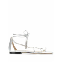 Jimmy Choo Sandália flat Dusti - Prateado