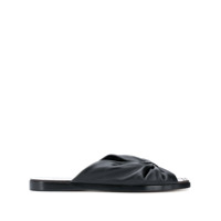 Jimmy Choo Sandália flat Jumbo - Preto