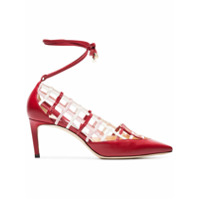 Jimmy Choo Sapato '65' de couro - Vermelho