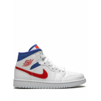 Jordan Tênis cano médio Air Jordan 1 - Branco