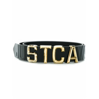 Just Cavalli Cinto com placa de logo - Preto