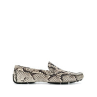 Just Cavalli snakeskin loafers - Neutro