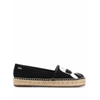 Karl Lagerfeld Espadrille com logo - Preto