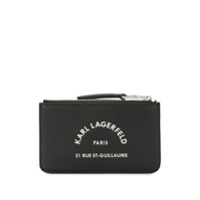 Karl Lagerfeld logo print wallet - Preto