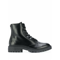 Kenzo Bota de couro com zíper - Preto