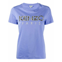 Kenzo Camiseta com logo bordado - Azul