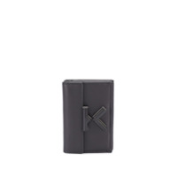 Kenzo logo plaque tri-fold wallet - Preto