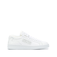 Kenzo Tênis cano baixo com logo - Branco