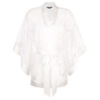 Kiki de Montparnasse Kimono de renda - Branco