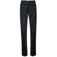 Kiton Calça jeans slim cintura alta - Azul