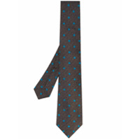 Kiton dotted pointed tie - Marrom
