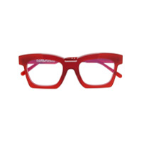 Kuboraum K5 square glasses - Vermelho
