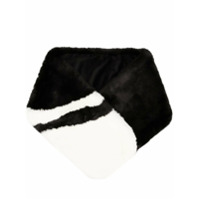 La Seine & Moi Echarpe com pelos - Preto
