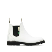 LANVIN Ankle boot metalizada - Branco