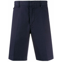 LANVIN Bermuda chino com logo - Azul