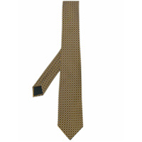 LANVIN geometric silk tie - Amarelo