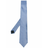 LANVIN geometric silk tie - Azul