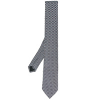 LANVIN geometric silk tie - Branco
