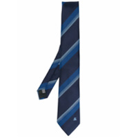LANVIN herringbone silk tie - Azul