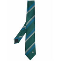LANVIN herringbone silk tie - Verde