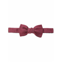 LANVIN knot checked bow tie - Vermelho