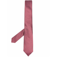 LANVIN pointed silk tie - Vermelho