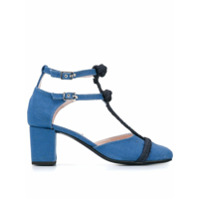 Leandra Medine Sapato com fechamento duplo - Azul