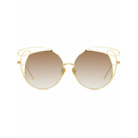 Linda Farrow Óculos de sol 'Zazel C4' - Dourado